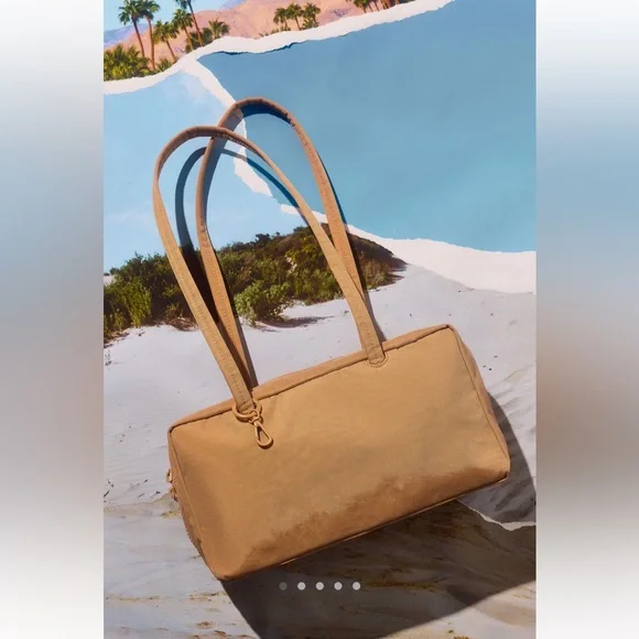 NWT BAGGU Bowler Desert Apricot Bag - Picture 8 of 9